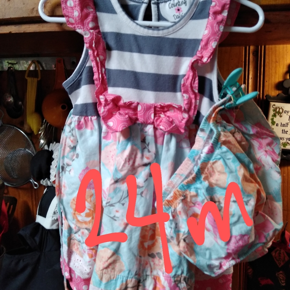 Dress with diaper cover
